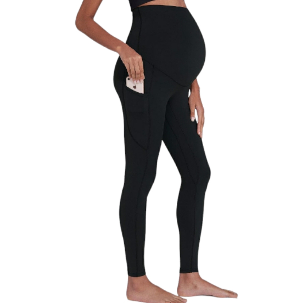 Maternity Workout Leggings Over The Belly Pregnancy Active Athletic Wear NWT
